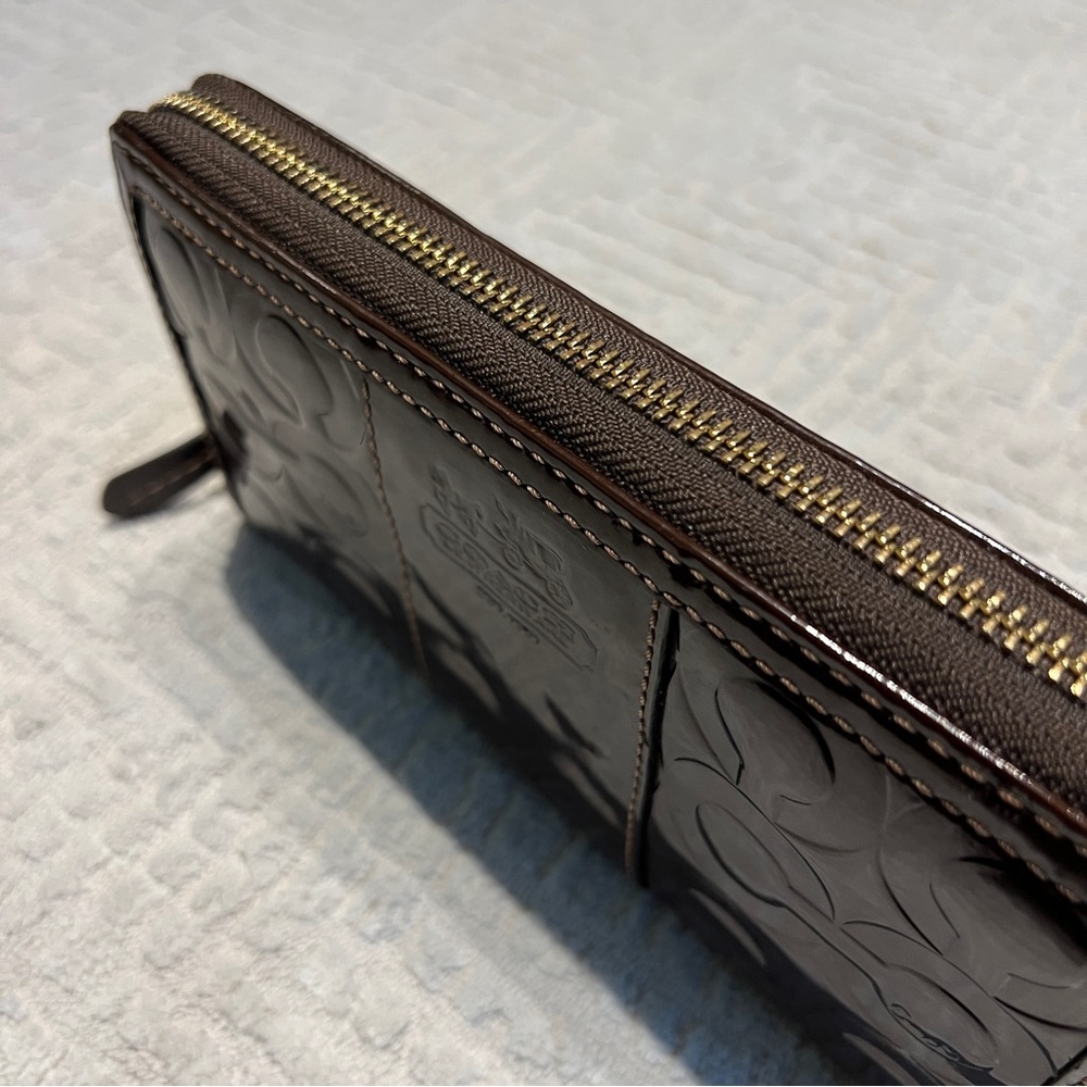 Coach Enamel Long Wallet - Picture 10 of 13
